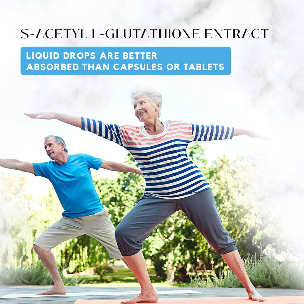 Lifestyle shot featuring daily wellness routine with Absonutrix glutathione