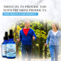 Clear liquid measured for a daily serving of Absonutrix glutathione