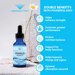 Absonutrix Vitamin D3 K2 Drops measuring dropper supports accurate daily dosing.