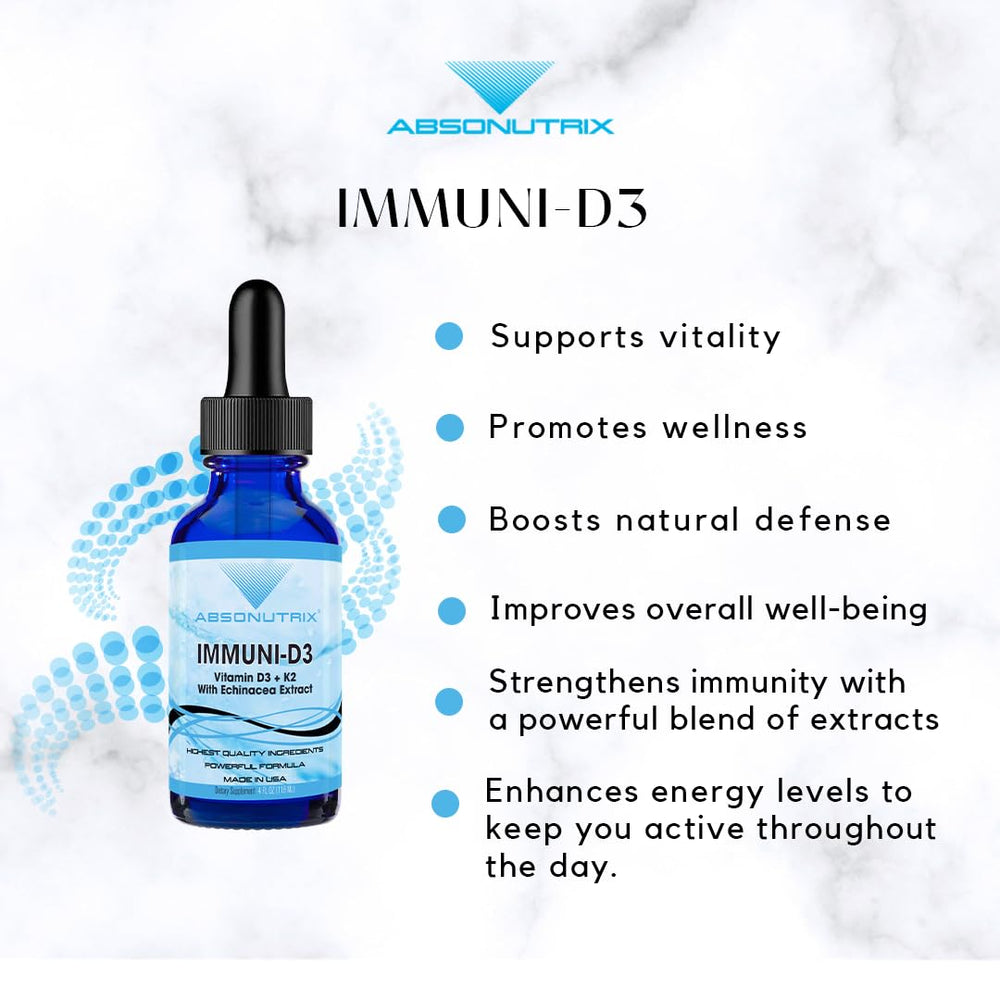 USA manufacturing badge beside Absonutrix bottle for trusted quality