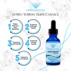 Absonutrix White Willow Bark Extract cruelty-free logo signals ethical production.