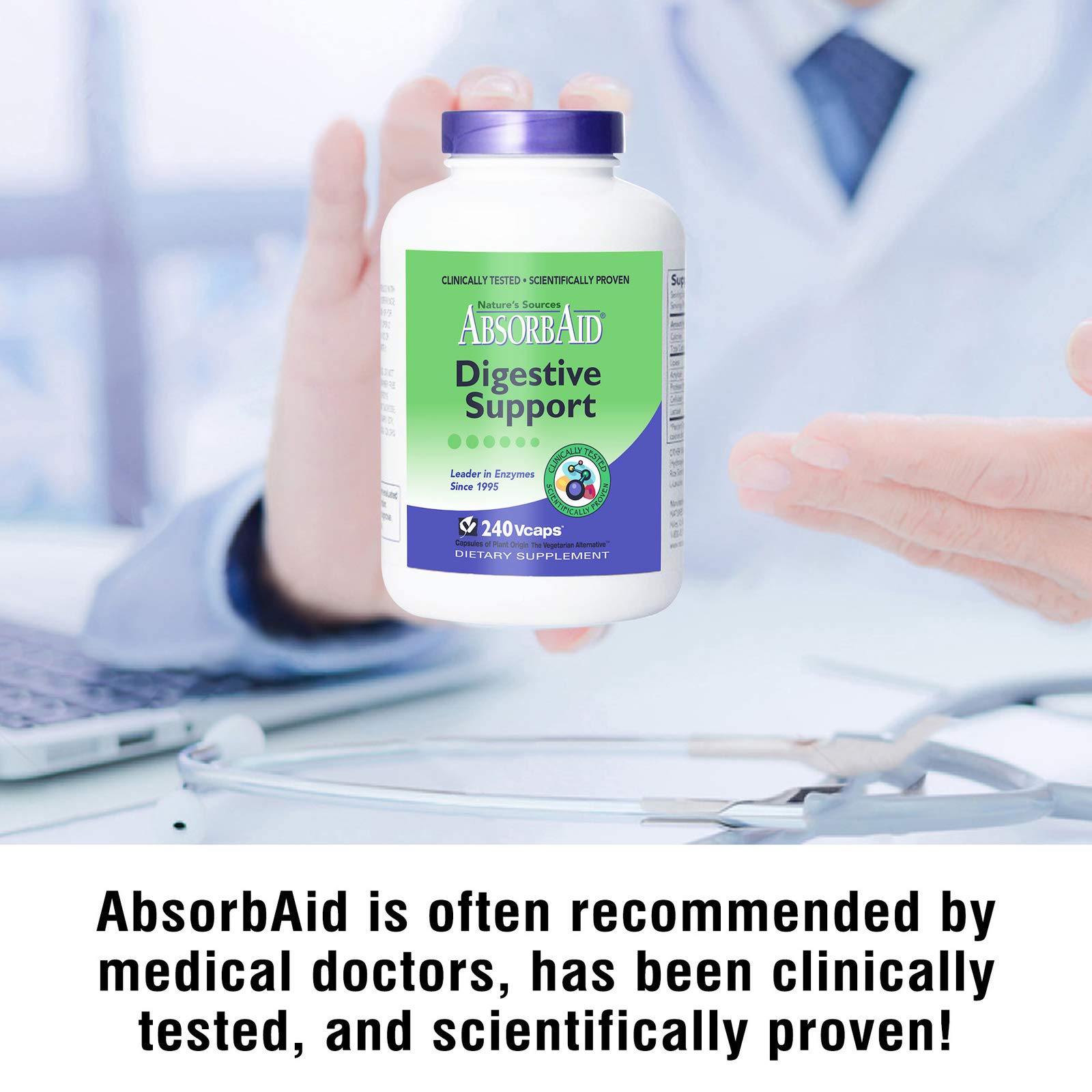 AbsorbAid lifestyle scene promoting balanced meals and nutrient absorption.