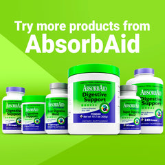 Portrait of AbsorbAid as a natural, plant-based digestion aid