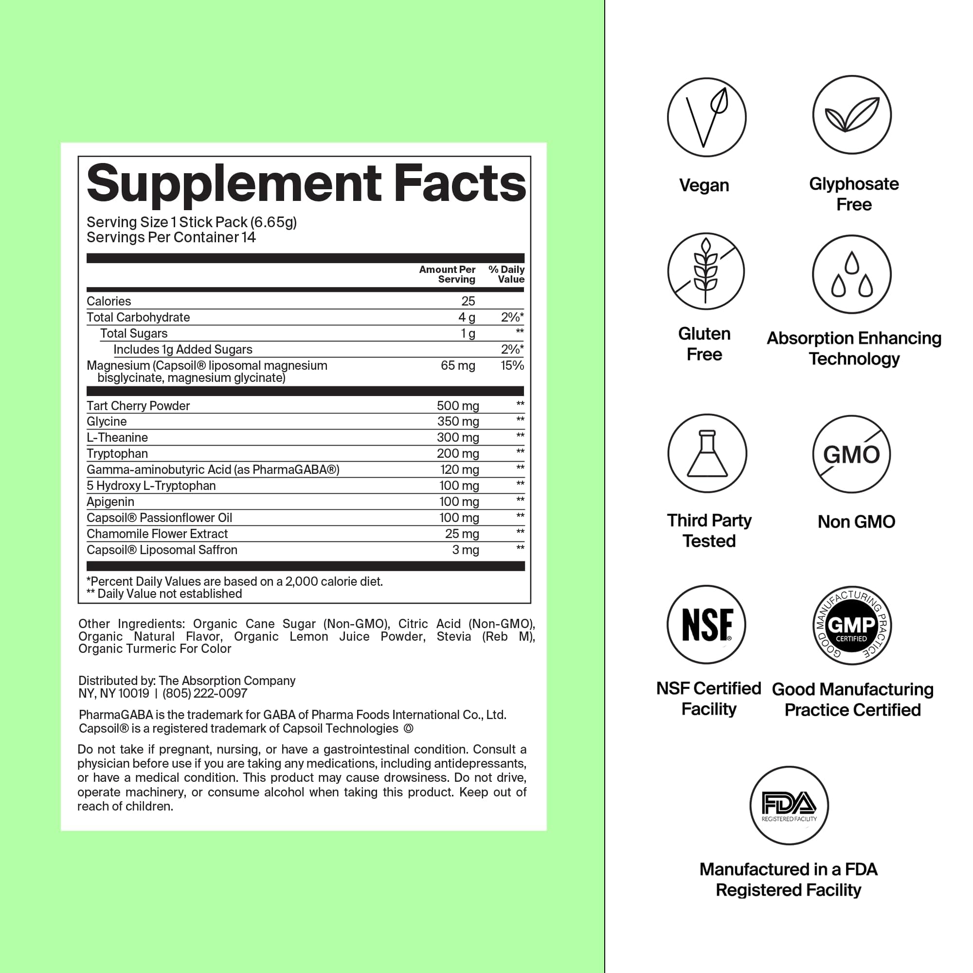 Soluble Sleep Aid Powder dissolving in water for deep nights