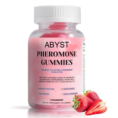 ABYST Pheromone Gummies for Women bottle offers a convenient daily ritual for confidence.