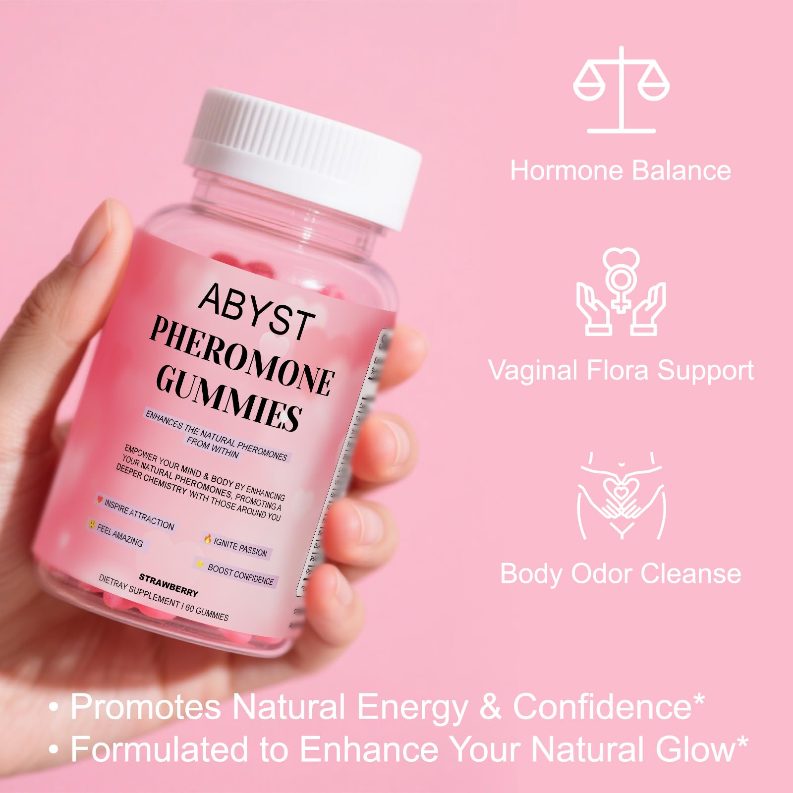 ABYST soft-chewy texture invites a pleasant daily ritual experience.