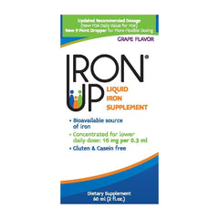 A.C. Grace Iron Up ingredients panel lists contents for budget-minded shoppers.