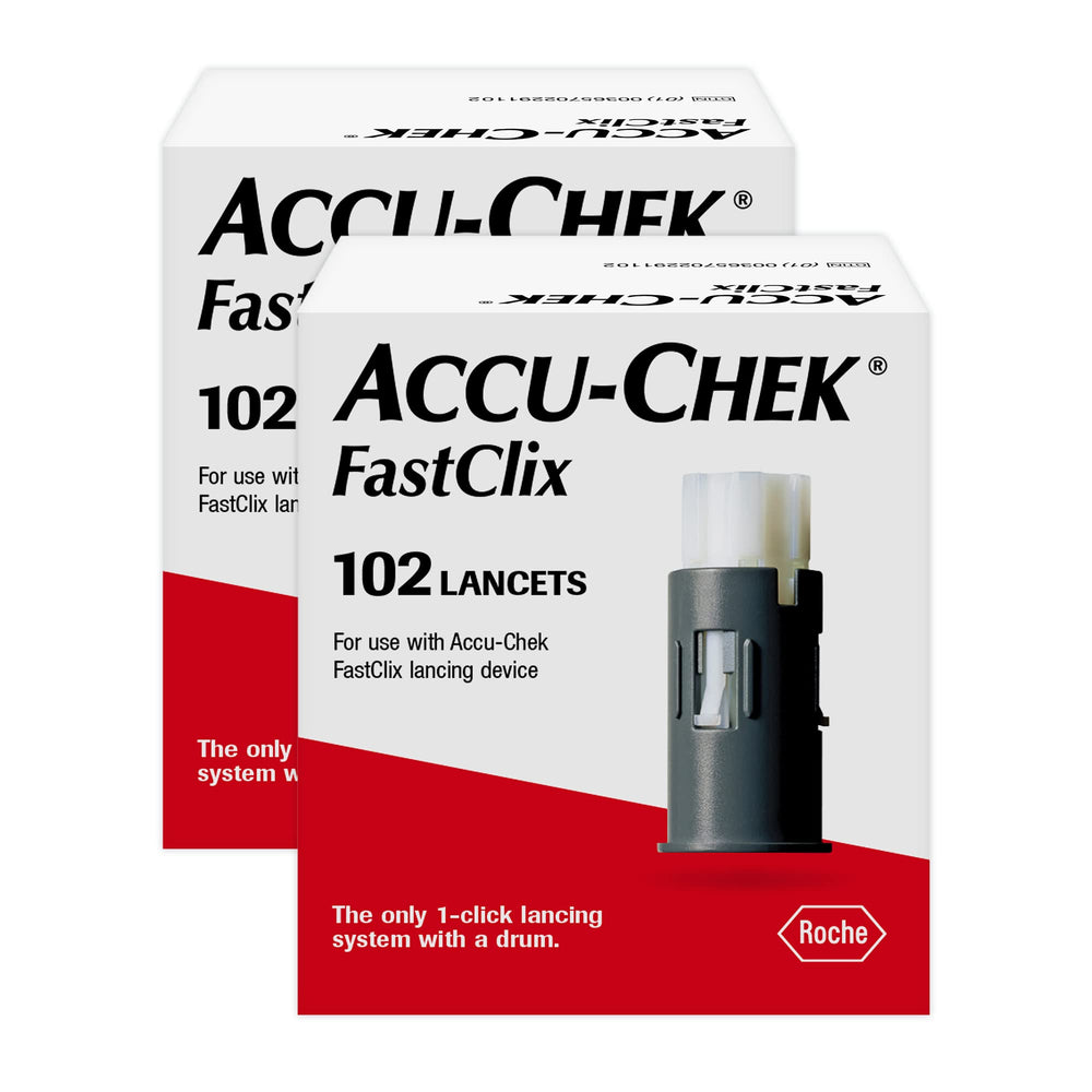 Accu-Chek FastClix lancets in a drum for gentle testing