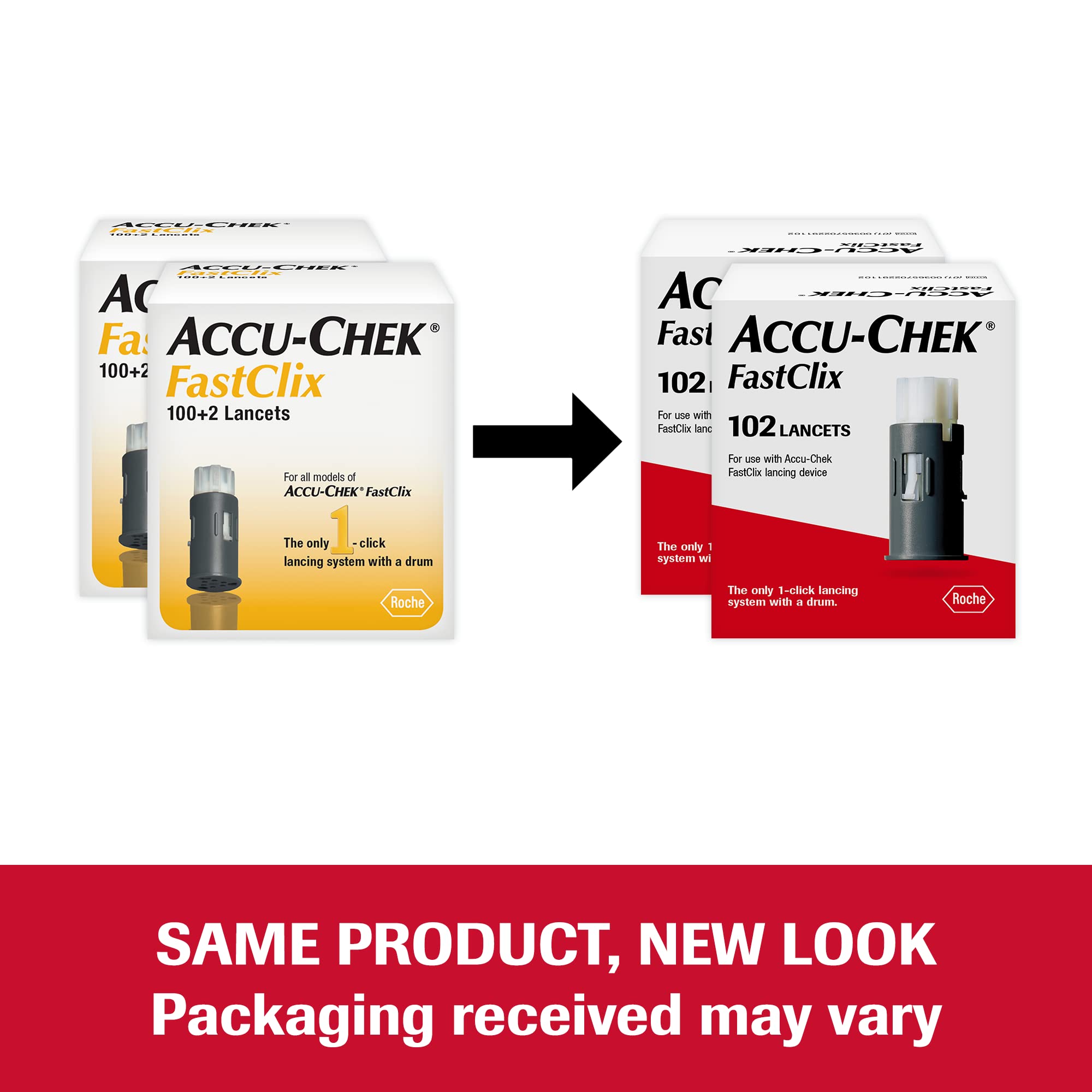 Accu-Chek FastClix lancets with thin gauge and bevel cut for smoother entry