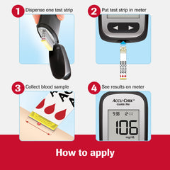 Pack of 100 Accu-Chek Guide glucose strips for testing routines.