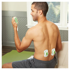 AccuRelief compact TENS device designed for travel.