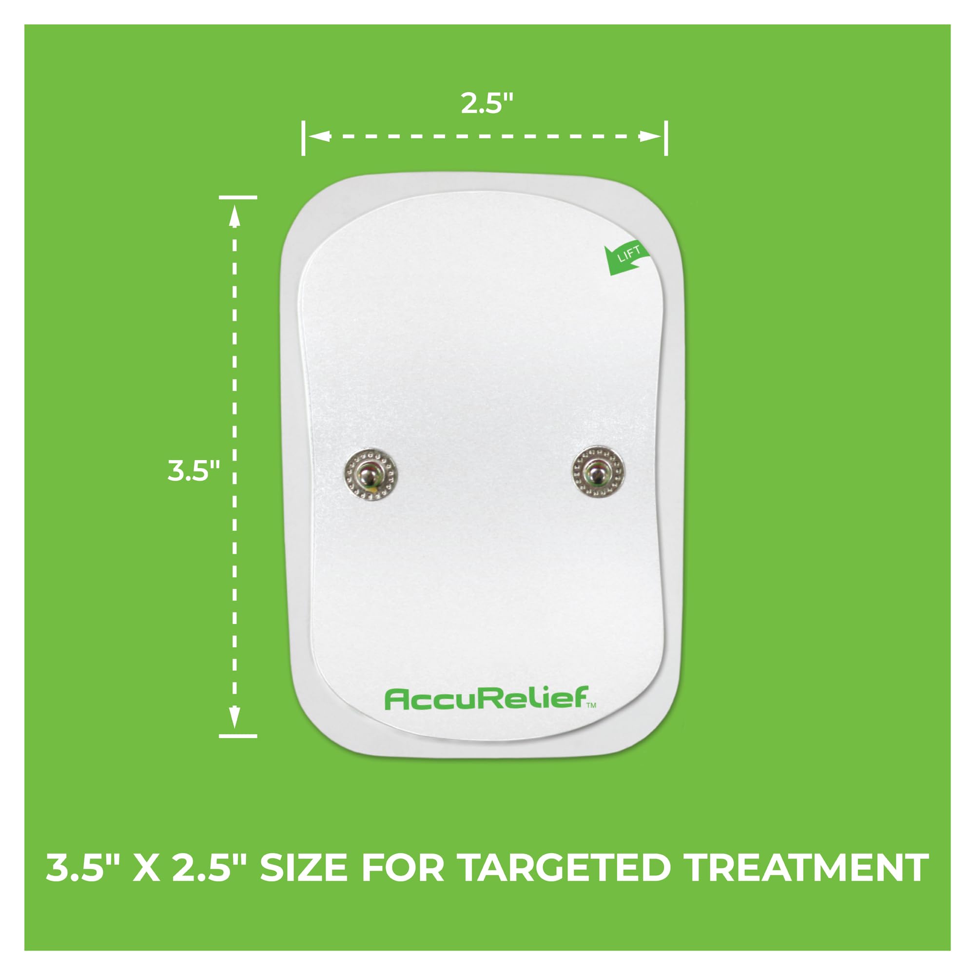 AccuRelief dual-channel setup lets you treat two areas.