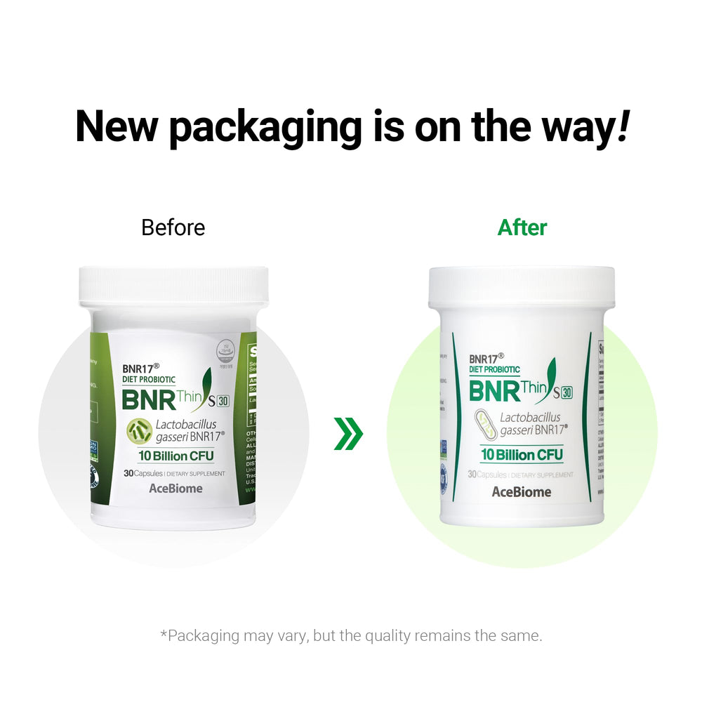 AceBiome BNRThin S30 bottle on desk in everyday wellness setting