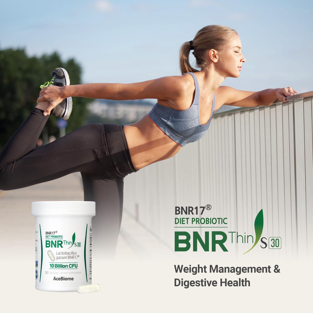 AceBiome BNRThin S30 ingredients panel highlights prebiotics and natural origins