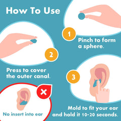 Acousdea ear plugs stay secure for side sleepers without slipping.