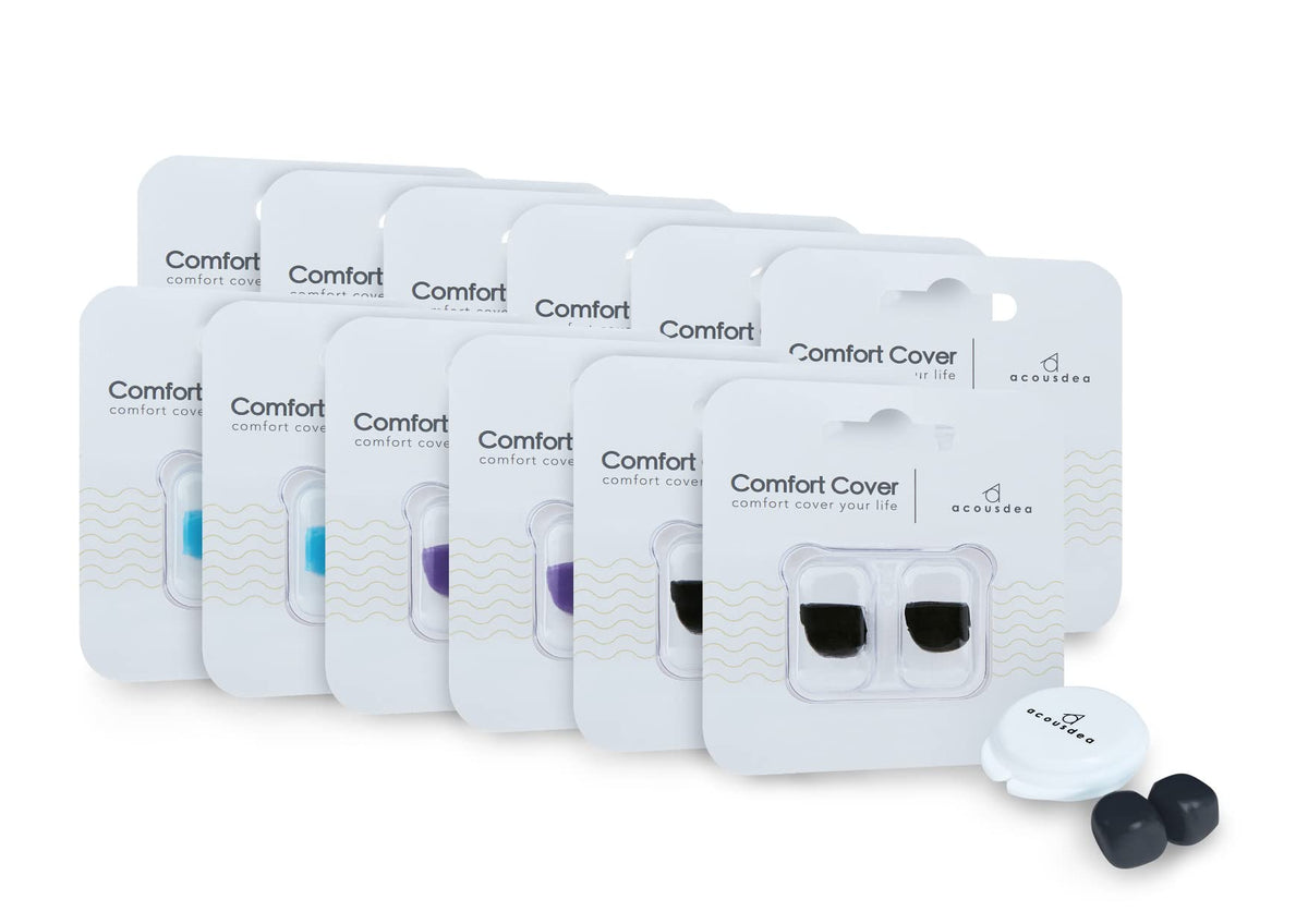 Acousdea ear plugs for sleeping with moldable silicone for customizable comfort and 40 dB reduction.