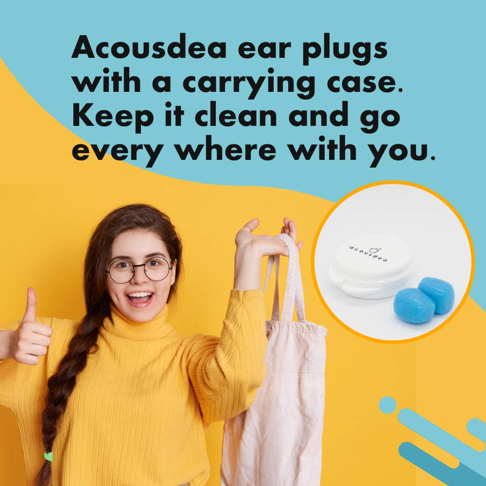 Acousdea ear plugs support swimming and travel with durable silicone design.