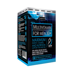 ACTIF bottle front label highlights organic multivitamin for men's daily support.