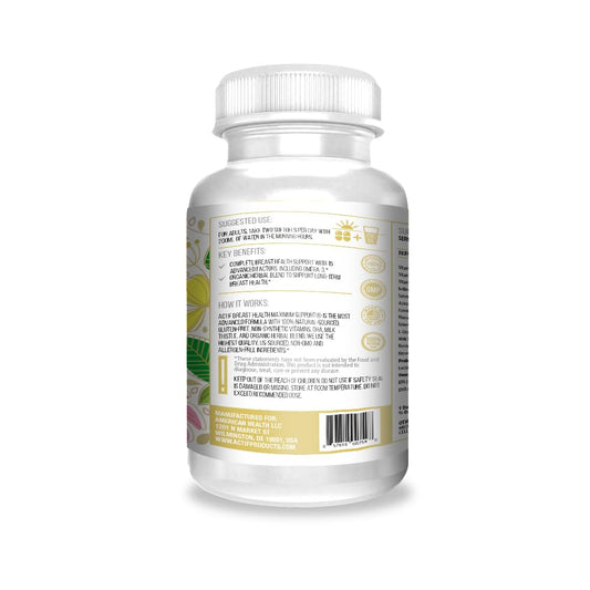 ACTIF ingredients graphic featuring milk thistle and flaxseed for immunity and balance