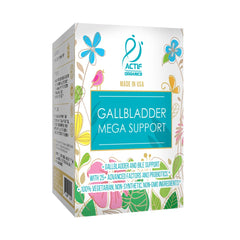ACTIF Gallbladder Mega Support gummies on kitchen counter ready to take