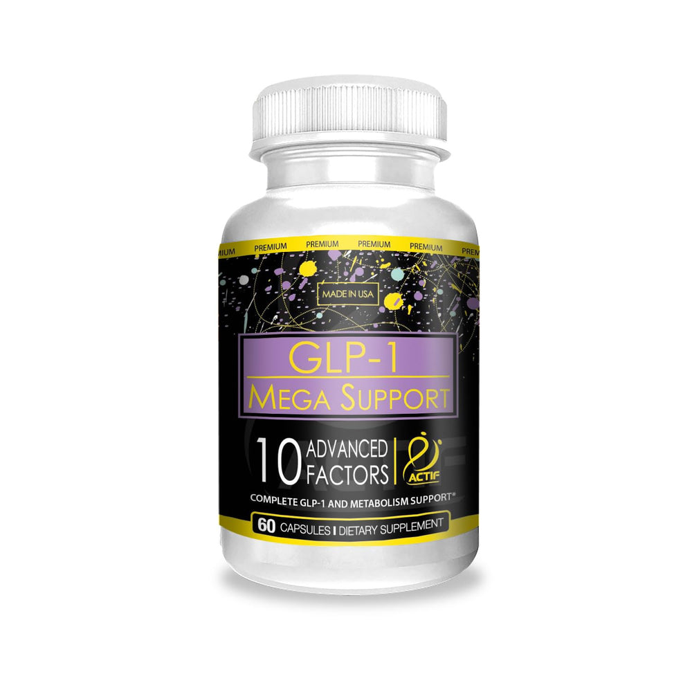 ACTIF GLP-1 Mega Support bottle pouring capsules for easy daily dosing