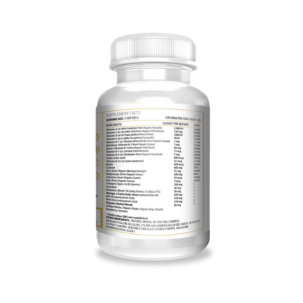 ACTIF omega-3 softgels image emphasizing essential fatty acids for daily wellness.