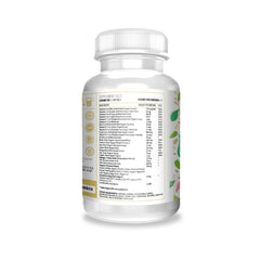 Actif prenatal formula label highlighting folate DHA EPA and 25 organic vitamins.
