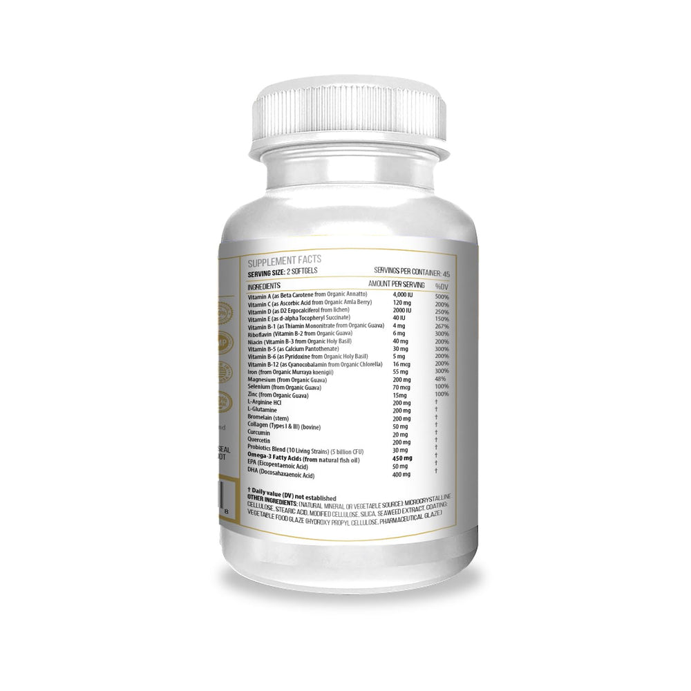 ACTIF liposomal technology bottle highlights higher nutrient bioavailability