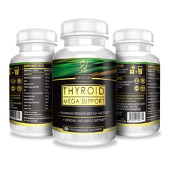 ACTIF Thyroid Mega Support multi-pack tray with pills highlighting energy and focus benefits