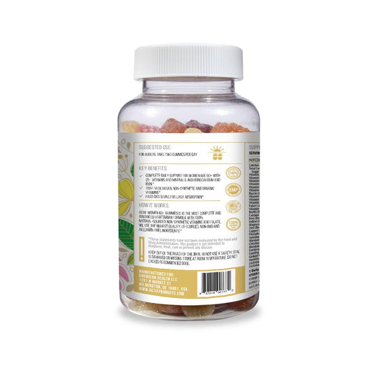 ACTIF label close-up featuring 25+ factors and probiotics for digestive balance.