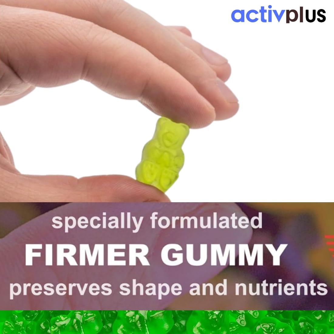 ACTIV PLUS GMP-certified seal on product label signaling quality standards