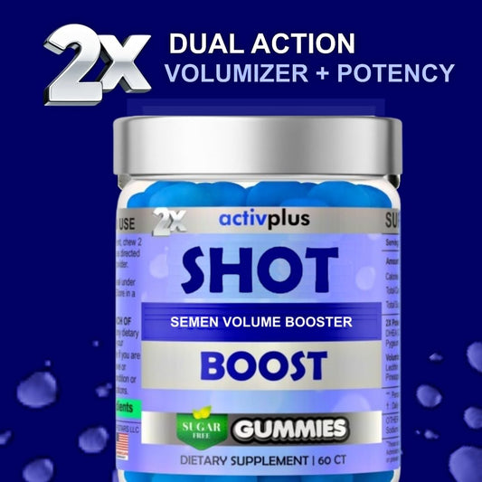 ACTIV PLUS Semen Volume Maximizer gummies pack highlights pineapple-blueberry flavor