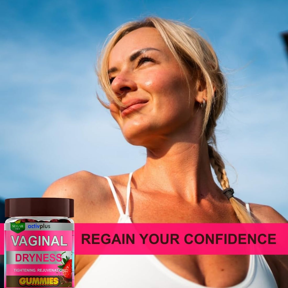 ACTIV PLUS vaginal dryness moisturizer USA manufacturing badge signals strict quality controls