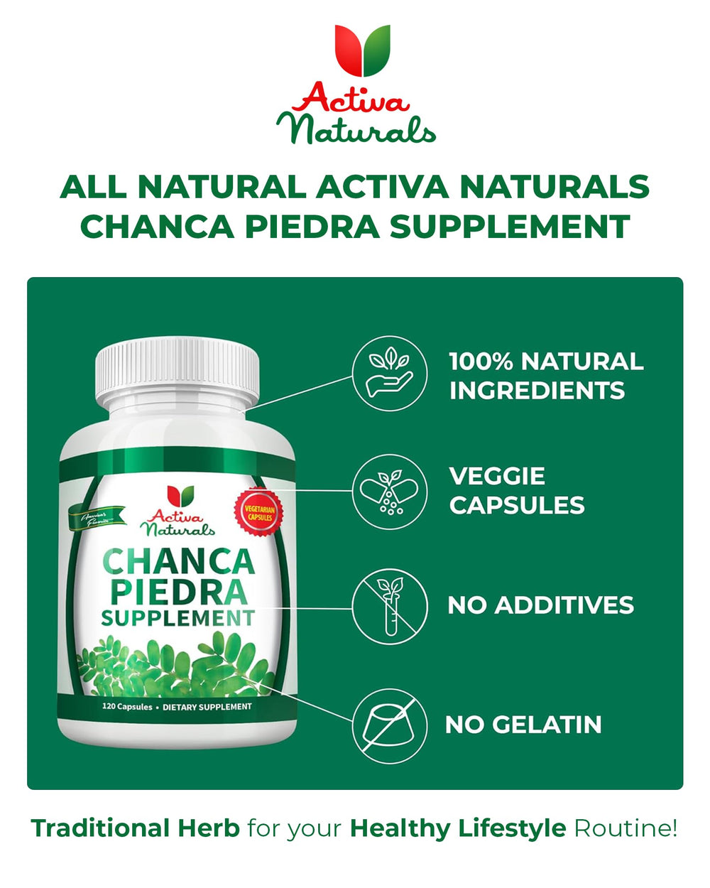 Activa Naturals product on a clean surface indicating urinary tract wellness