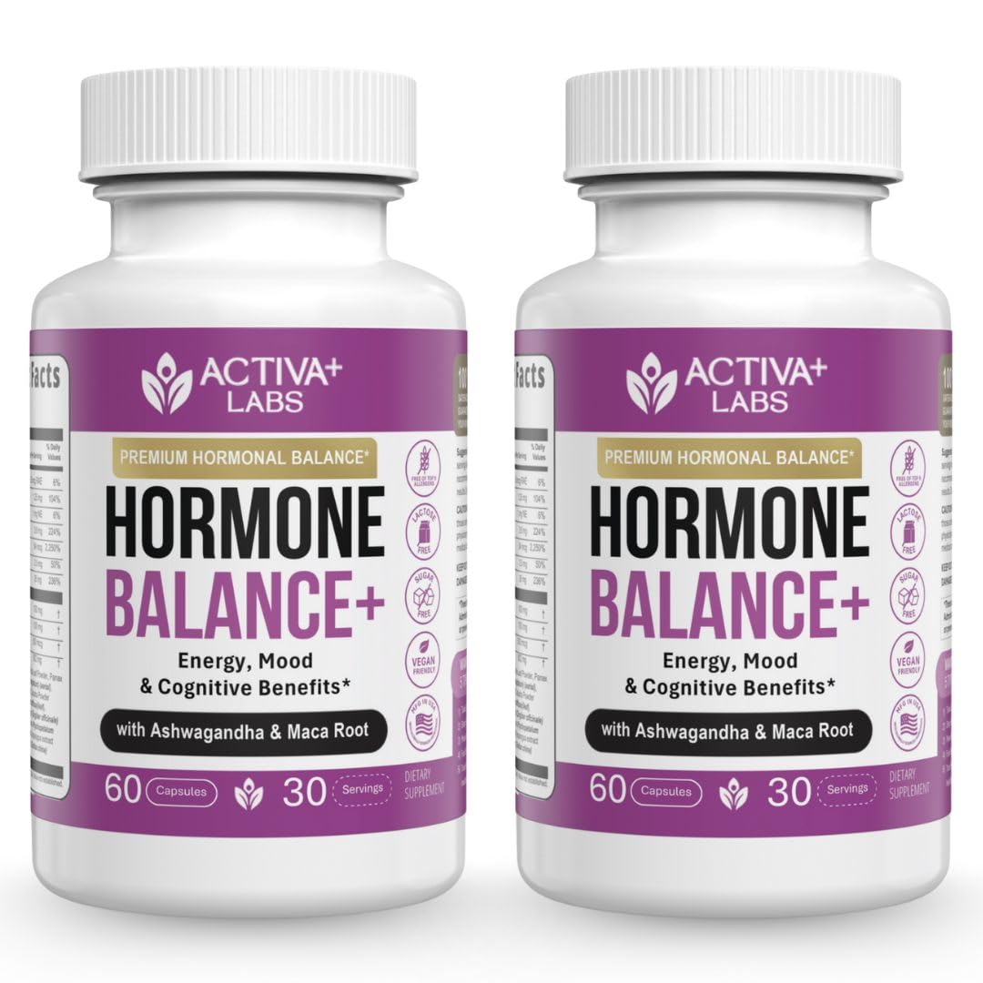Activa Labs Hormone Balance bottle close-up for energy support
