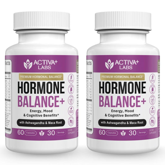 Activa Labs Hormone Balance bottle close-up for energy support