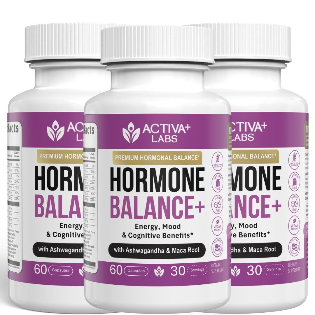 Activa Labs Hormone Balance bottle supports daily energy and mood.