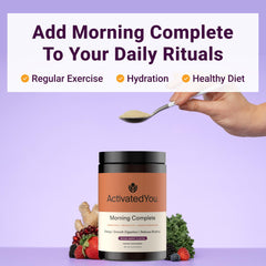 Best by date or manufacturing date label on Morning Complete package