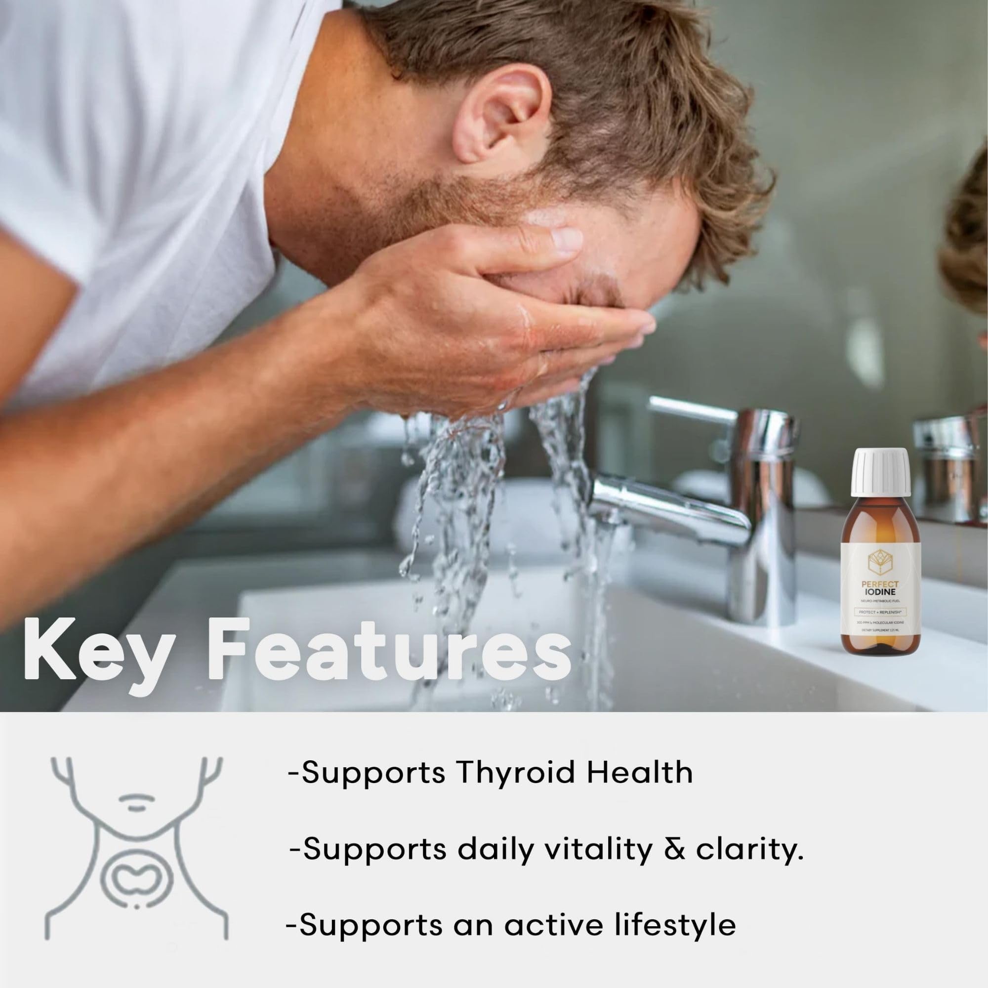 Activation iodine used as a skin cleanser for minor abrasions.