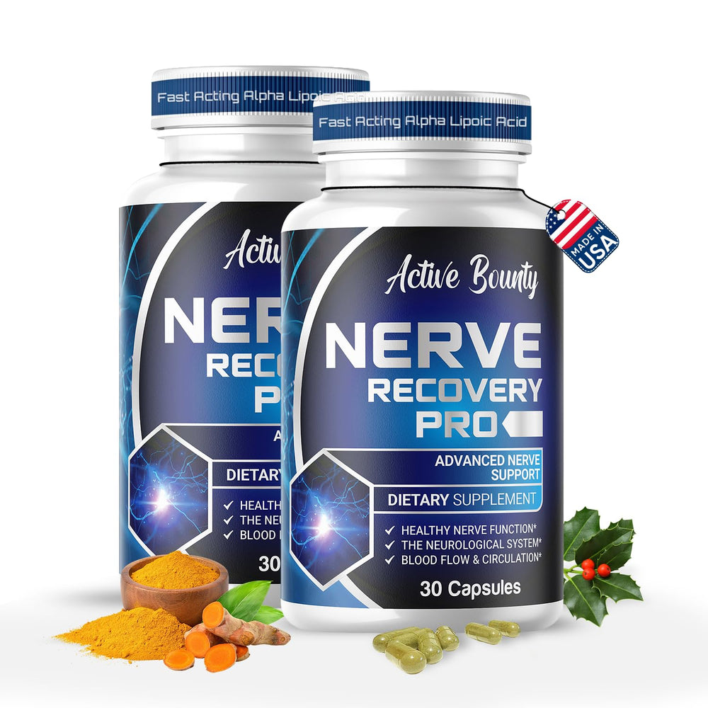 Active Bounty Nerve Recovery Pro bottle front for daily nerve support