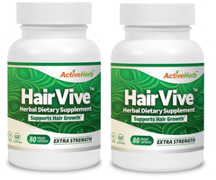 ActiveHerb HairVive two-bottle pack for convenient daily use