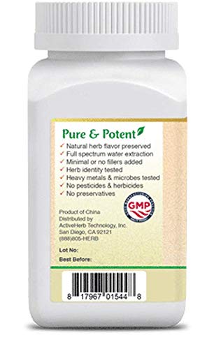 ActiveHerb Shu Di Huang packaging and label highlighting preservative-free formula.