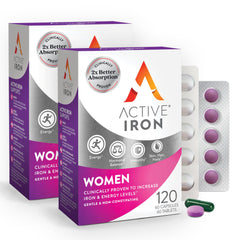 ACTIVEIRON bottle front view supports daily energy for women