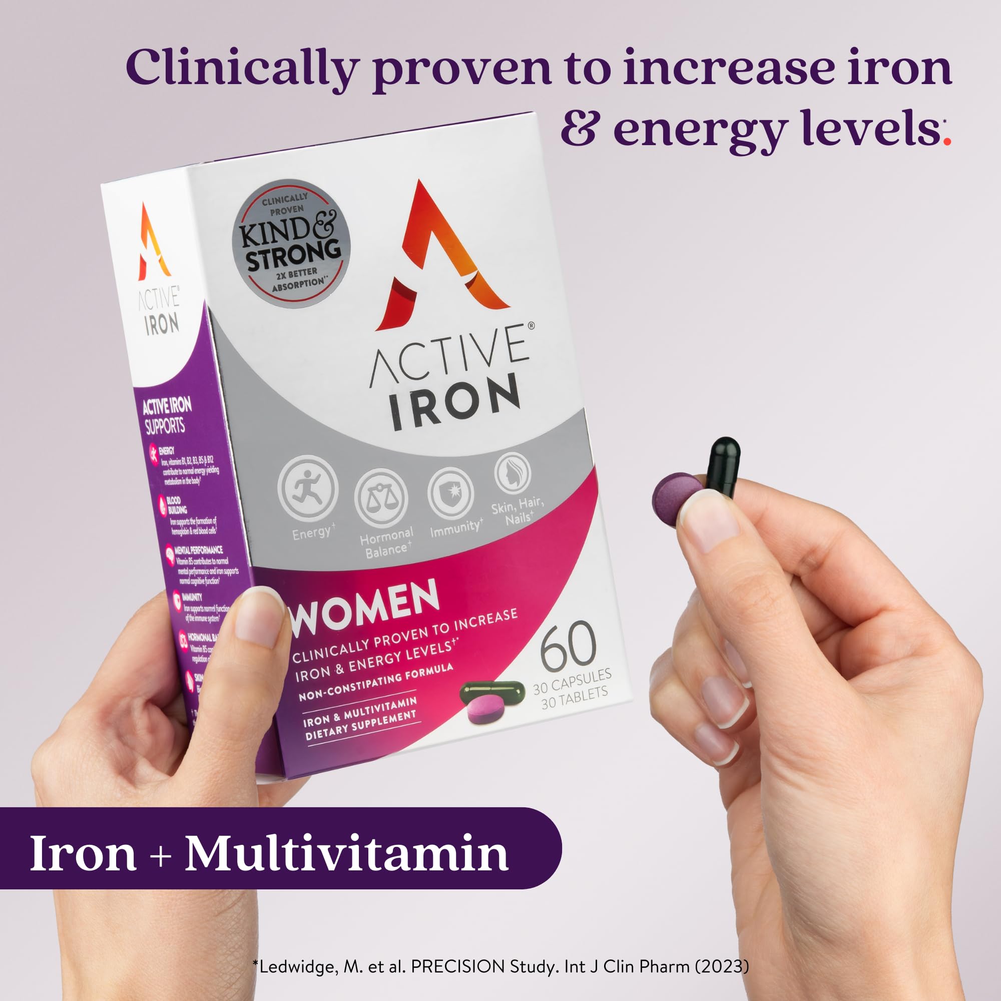 Active Iron capsules and tablets for daily routine