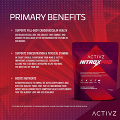 ACTIVZ NitroxPro L-Citrulline ingredient close-up for active routines.