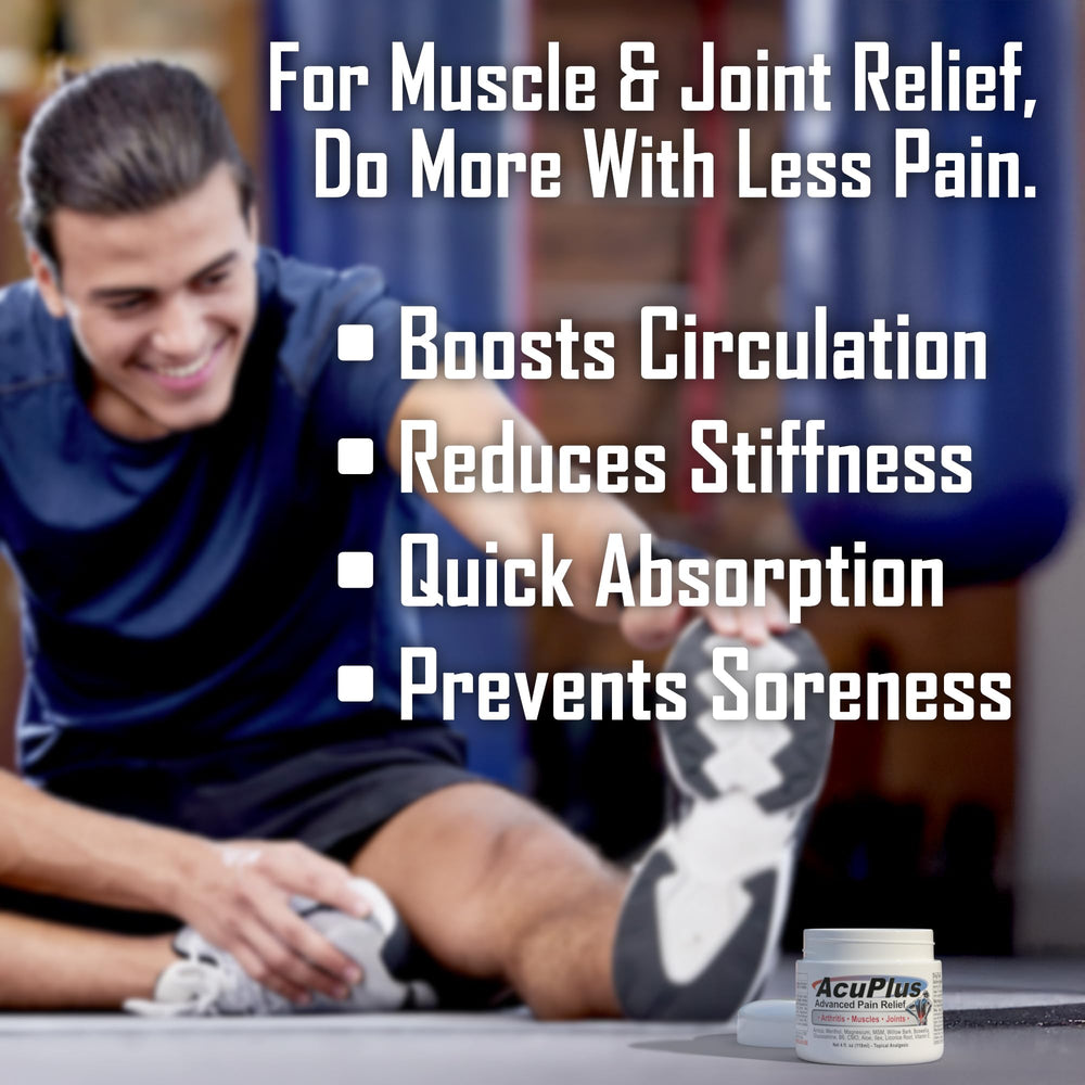 AcuPlus fast absorption closeup highlights rapid soothing action.