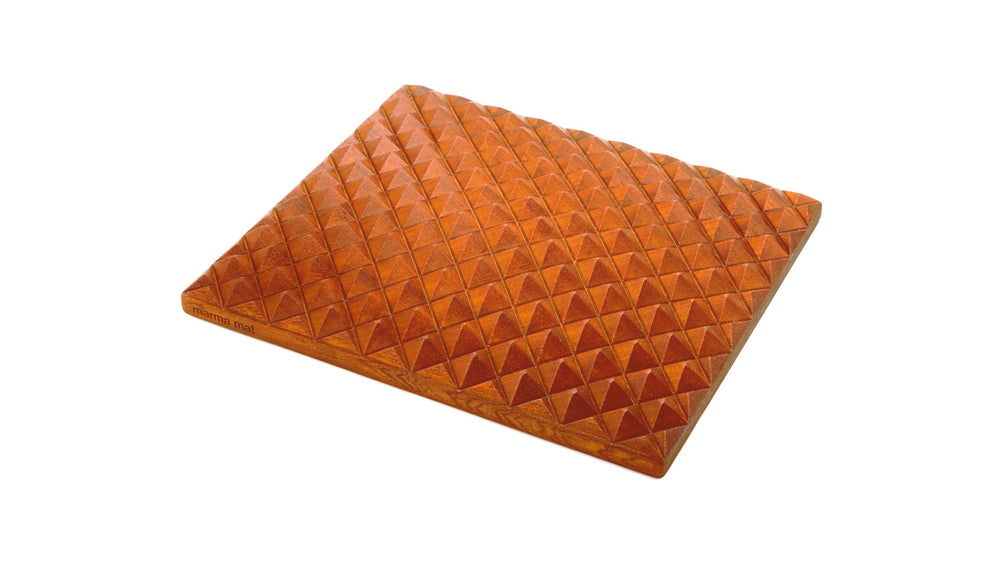 ACUWISE Mohagany wood marma mat foot-point layout for daily relaxation