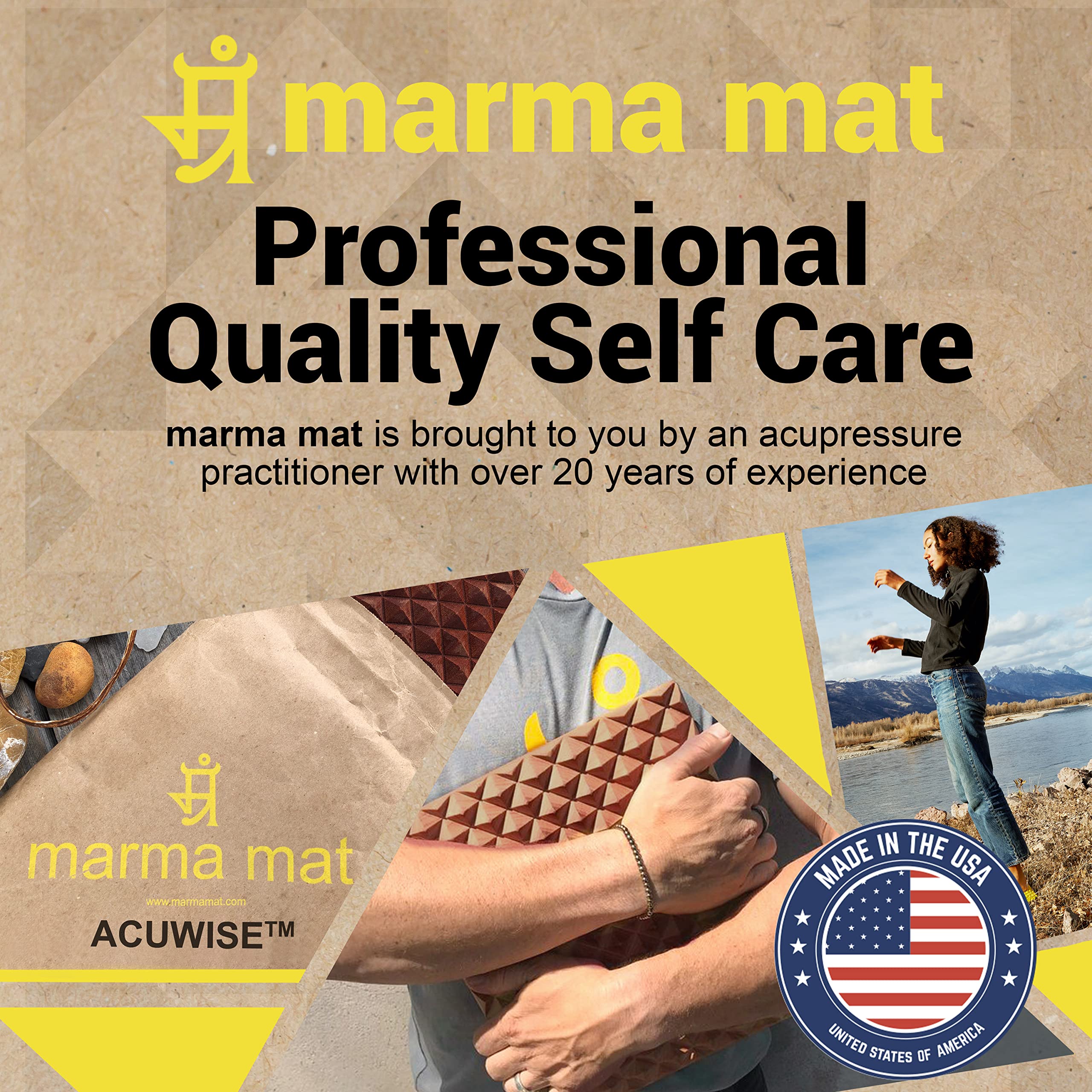 ACUWISE marma mat made in USA with sustainable mahogany for durability