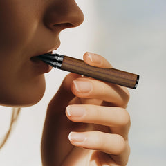 Compact, portable use of the AD ADASTONE smokeless inhaler