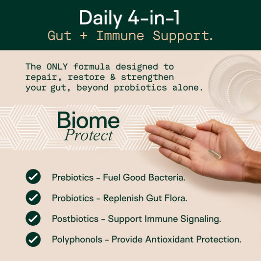 Closeup of Adapt Naturals 4-in-1 capsules for easy daily routine.